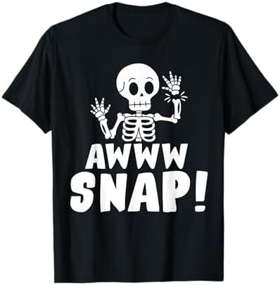 Amazon.com: Broken Arm Halloween Aww Snap Skeleton T-Shirt